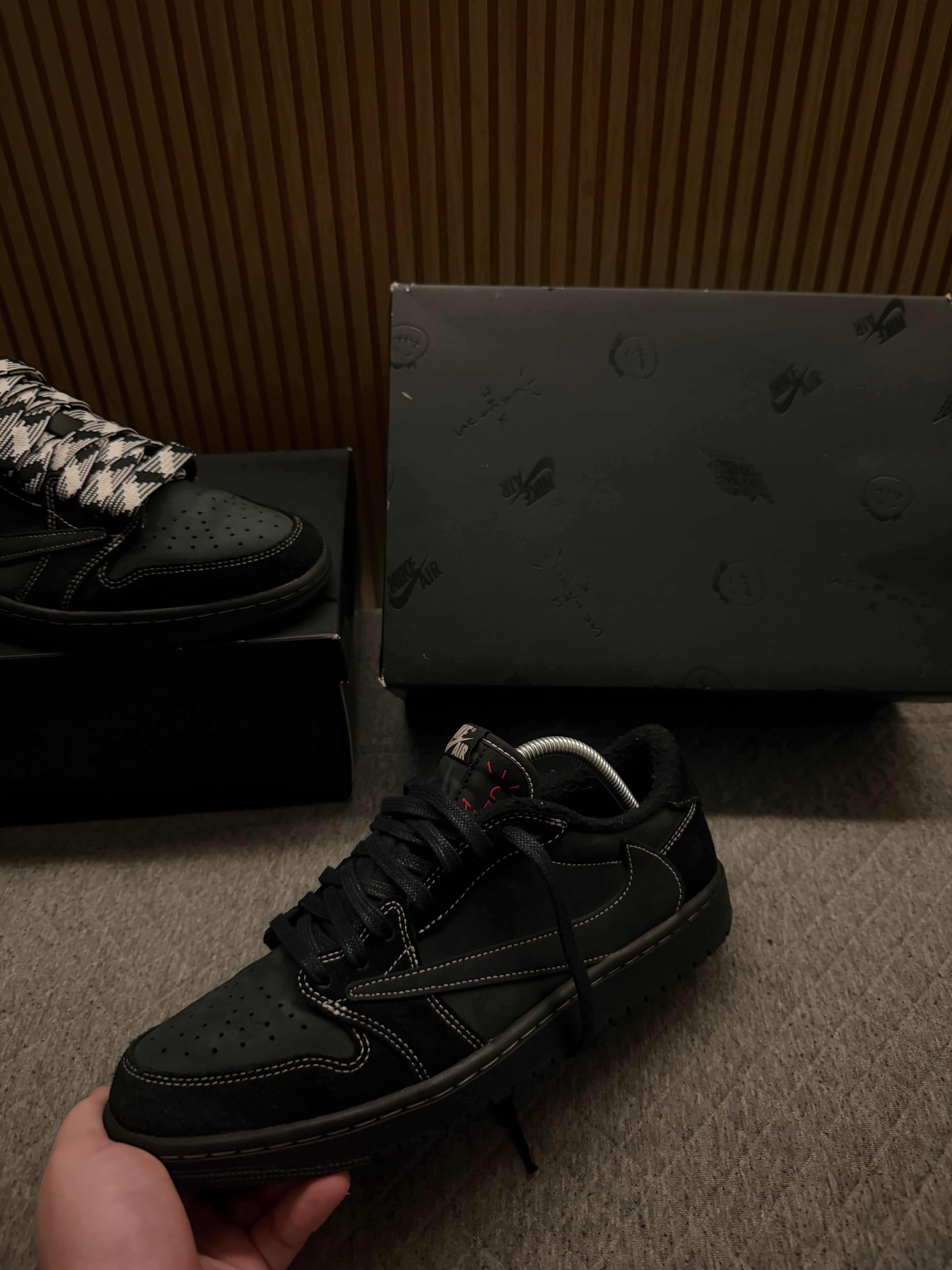 Travis Scott x Jordan 1 “Black Phantom”