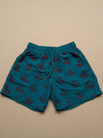 Short vilebrequin turtle bordada, tamanho M