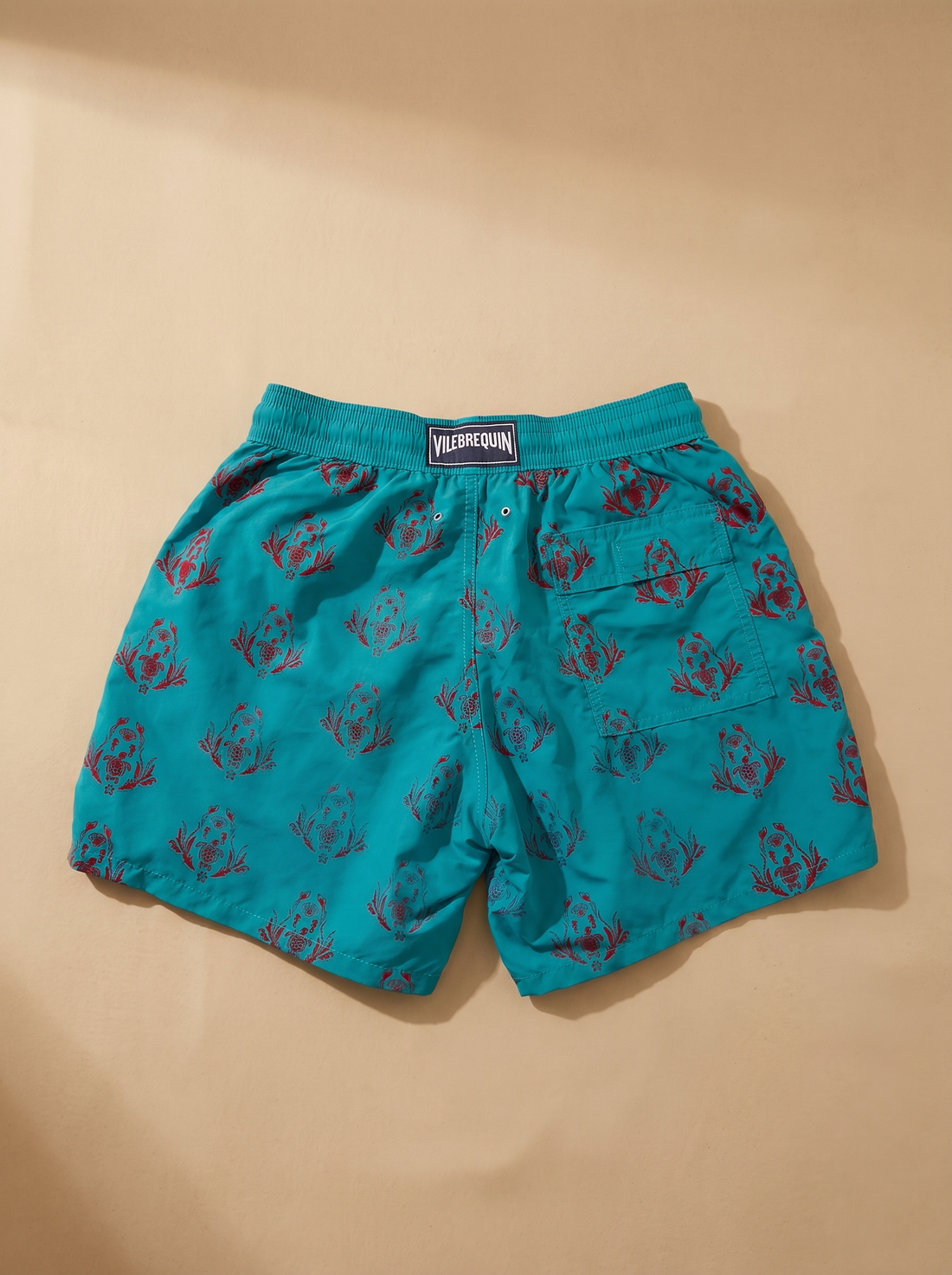 Short vilebrequin turtle bordada, tamanho M